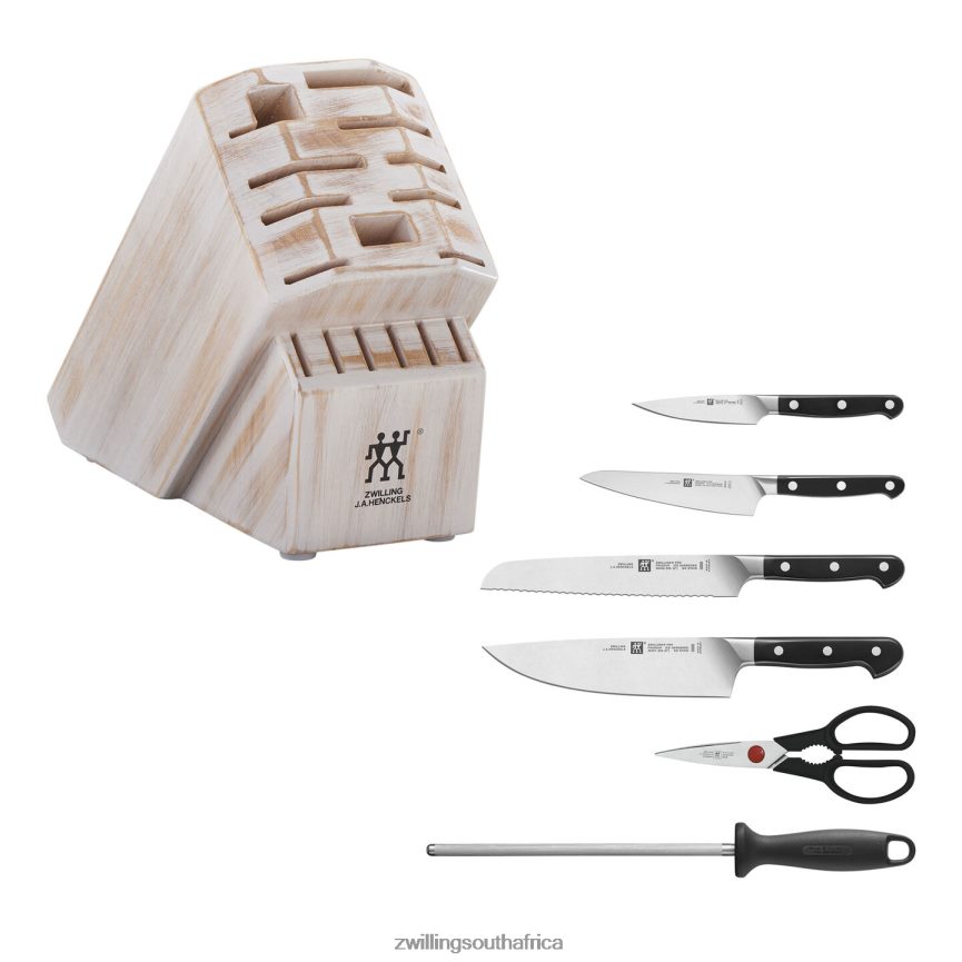 Cutlery Zwilling 2H4BZ4102 Pro 7-pc, Knife block set, rustic white - Image 2