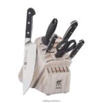 Cutlery Zwilling 2H4BZ4102 Pro 7-pc, Knife block set, rustic white
