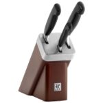 Cutlery Zwilling 2H4BZ4127 Four Star 4-pc, Knife set with self-sharpening block, brown