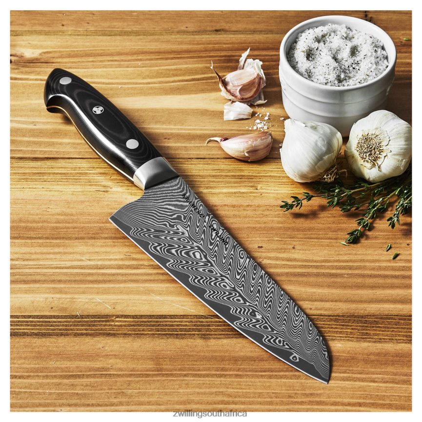 Cutlery Zwilling 2H4BZ4129 Kramer - EUROLINE Stainless Damascus Collection 7-inch, fine edge Santoku Knife - Image 3
