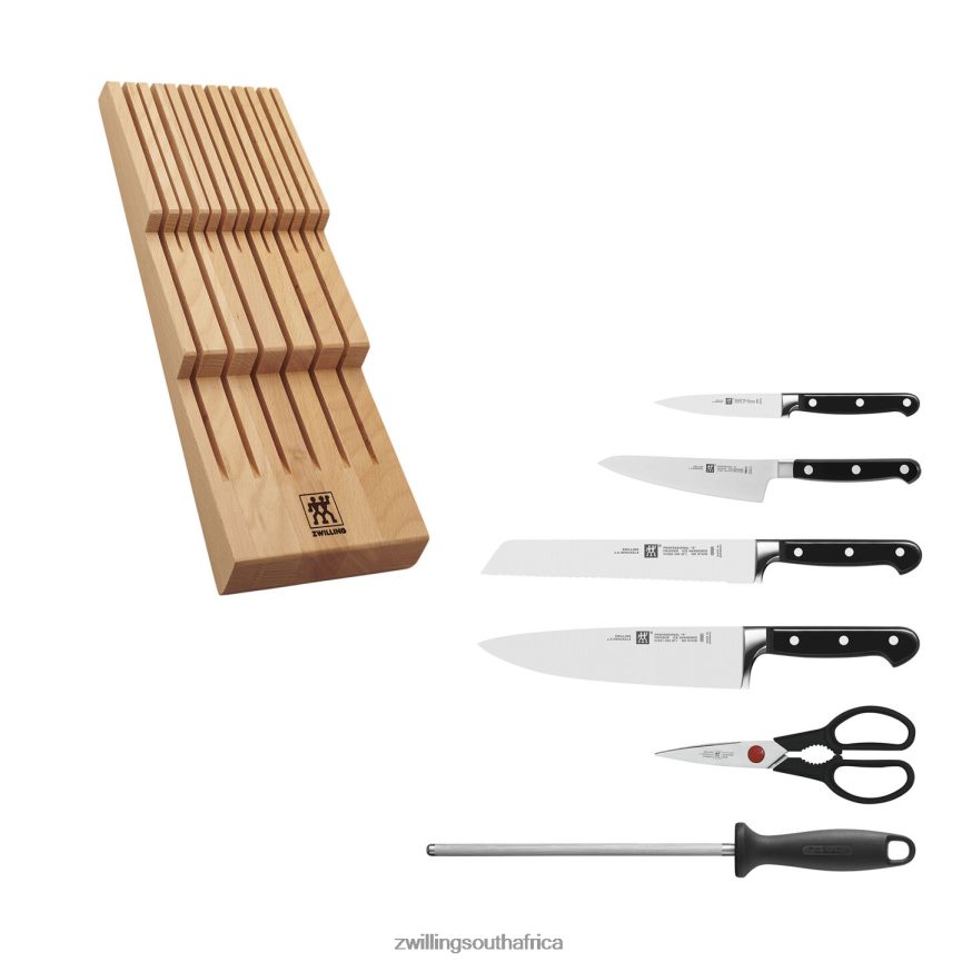 Cutlery Zwilling 2H4BZ4150 Professional S 7-pc, Block Set with Beechwood In-Drawer Knife Tray, natural - Image 2
