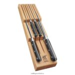 Cutlery Zwilling 2H4BZ4150 Professional S 7-pc, Block Set with Beechwood In-Drawer Knife Tray, natural