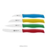 Cutlery Zwilling 2H4BZ4176 TWIN Grip 4-pc, Multi-Colored Paring Knife Set