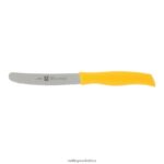 Cutlery Zwilling 2H4BZ4186 TWIN Grip 4.5-inch Utility Knife Yellow, serrated edge