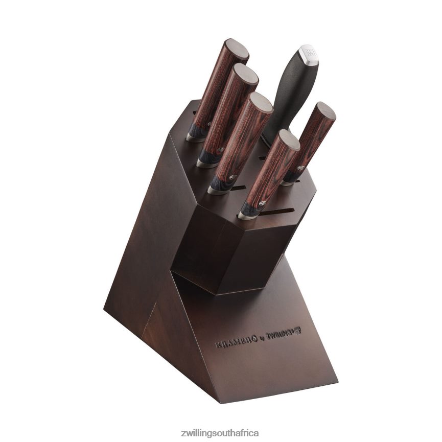 Cutlery Zwilling 2H4BZ4187 Bob Kramer - Meiji 7-pc, Knife block set, brown - Image 7