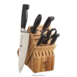 Cutlery Zwilling 2H4BZ4199 Four Star 7-pc, Knife block set