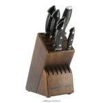 Cutlery Zwilling 2H4BZ4200 Kramer - EUROLINE Stainless Damascus Collection 7-pc, Knife block set, brown