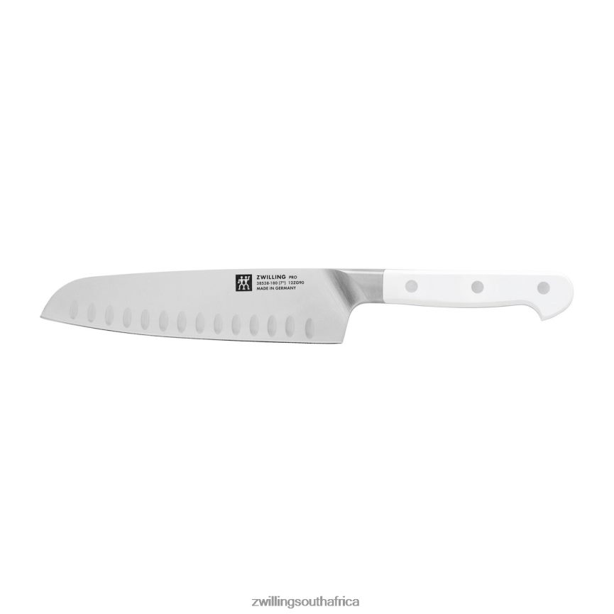 Cutlery Zwilling 2H4BZ4212 Pro le blanc 7-inch, hollow edge SLIM Santoku Knife - Image 2