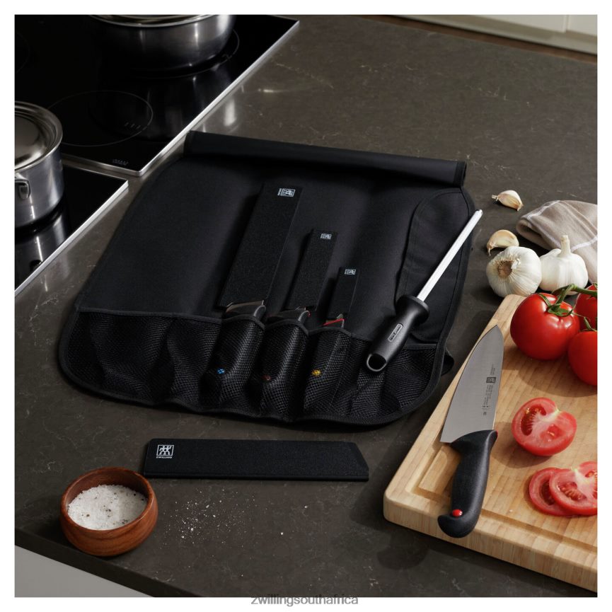 Cutlery Zwilling 2H4BZ4237 The Essential 6-pc Culinary School Knife Kit with Blade Guards - Image 3