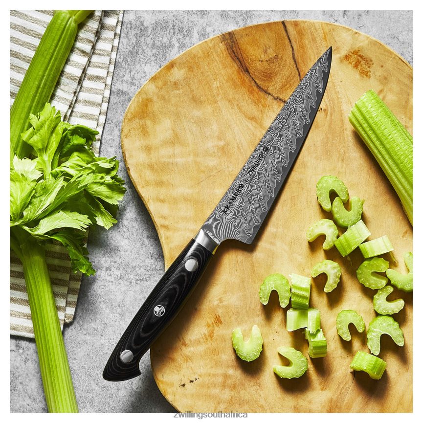 Cutlery Zwilling 2H4BZ4252 Kramer - EUROLINE Damascus Collection 5.5-inch Prep Knife, fine edge - Image 6
