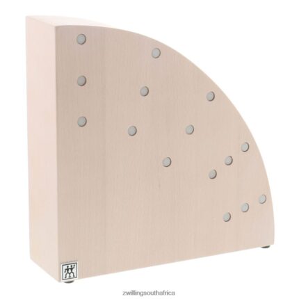 Cutlery Zwilling 2H4BZ4264 Storage Beechwood, Beechwood, Round Italian Magnetic Block - White