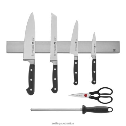Cutlery Zwilling 2H4BZ4275 Professional S 7-pc, Set with 17.5" Stainless Magnetic Knife Bar