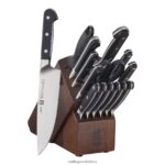 Cutlery Zwilling 2H4BZ429 Pro 16-pc, Knife block set, acacia