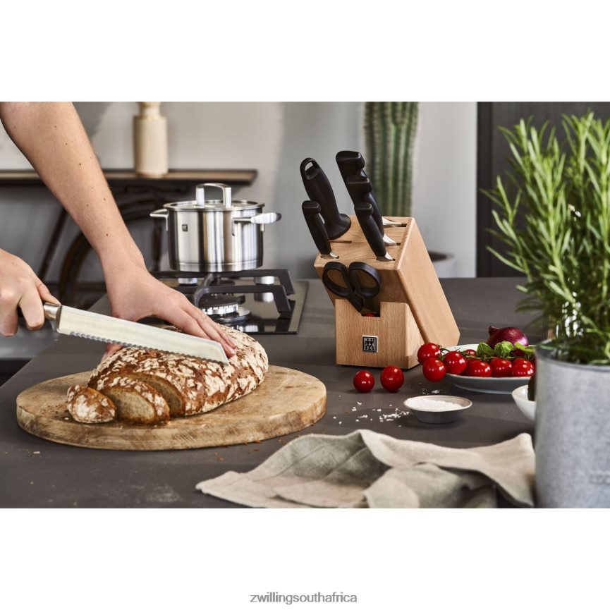 Cutlery Zwilling 2H4BZ42 Four Star 8-pc, Knife block set, natural - Image 5