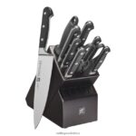 Cutlery Zwilling 2H4BZ4326 Professional S 10-pc, Block Set with Black Rubberwood Block