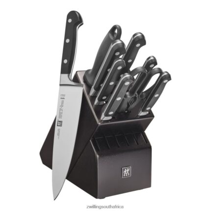 Cutlery Zwilling 2H4BZ4326 Professional S 10-pc, Block Set with Black Rubberwood Block