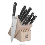 Cutlery Zwilling 2H4BZ4346 Professional S 10-pc, Block Set with Solid White Rubberwood Block, white