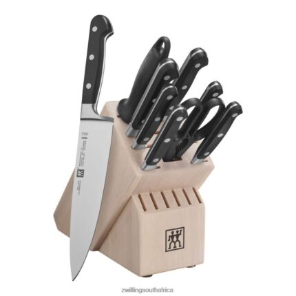 Cutlery Zwilling 2H4BZ4346 Professional S 10-pc, Block Set with Solid White Rubberwood Block, white