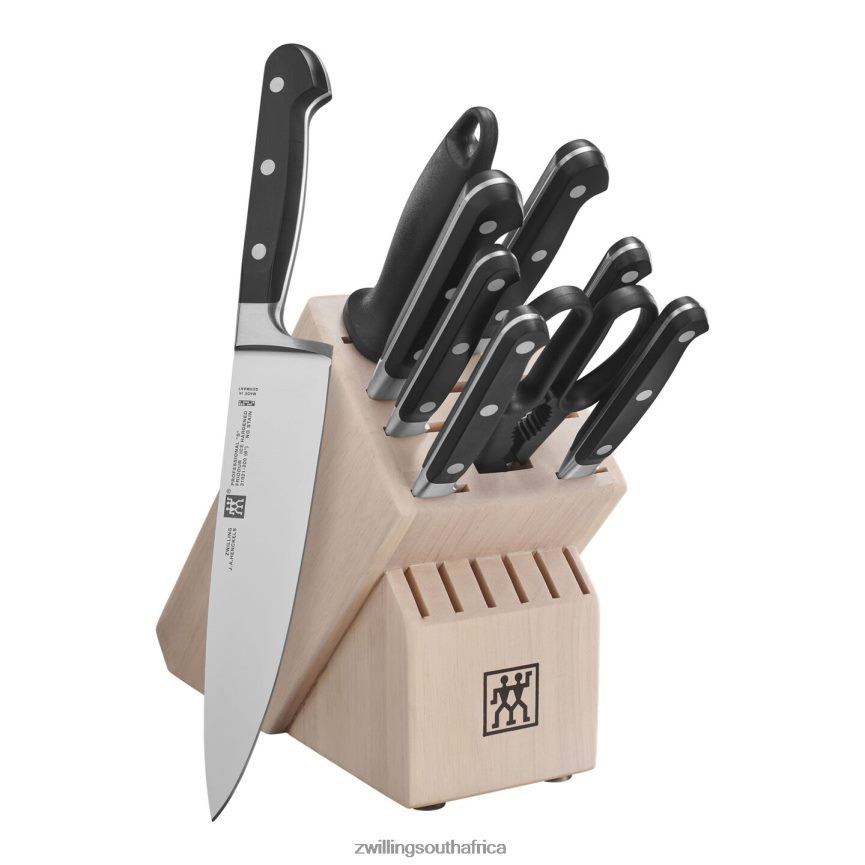 Cutlery Zwilling 2H4BZ4346 Professional S 10-pc, Block Set with Solid White Rubberwood Block, white - Image 1