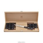 Cutlery Zwilling 2H4BZ4361 TWIN Gourmet 8-pc, Steak Knife Set with Wood Presentation Case