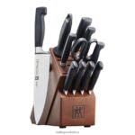 Cutlery Zwilling 2H4BZ4369 Four Star 12-pc, Knife block set, walnut