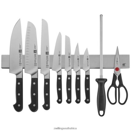 Cutlery Zwilling 2H4BZ4396 Pro 10-pc, Set with 17.5" stainless magnetic knife bar