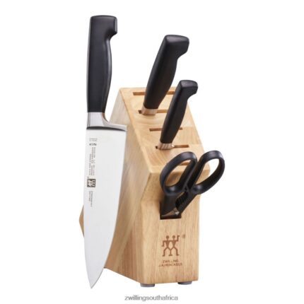 Cutlery Zwilling 2H4BZ4399 Four Star 6-pc, Studio Block Set, natural