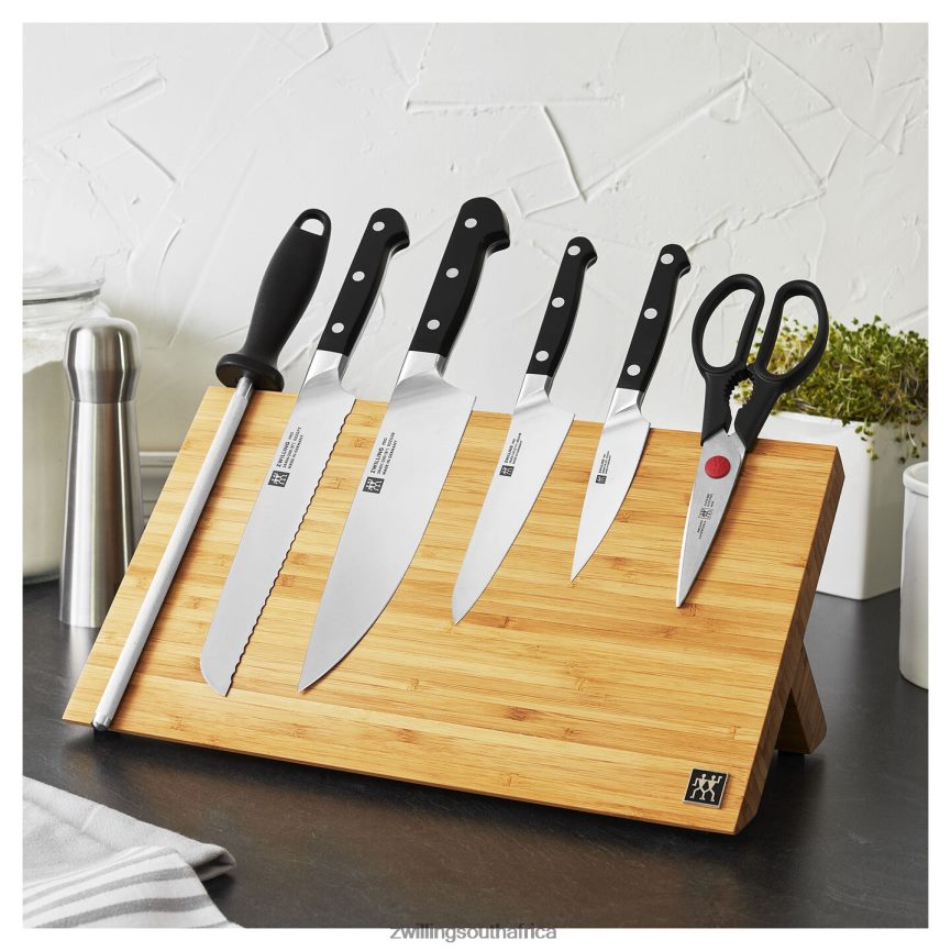 Cutlery Zwilling 2H4BZ4406 Pro 7-pc, Set with Bamboo Magnetic Easel Block, bamboo - Image 2