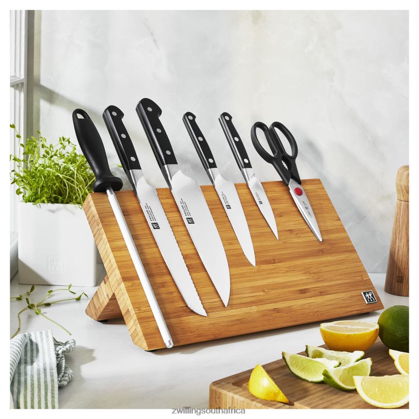 Cutlery Zwilling 2H4BZ4406 Pro 7-pc, Set with Bamboo Magnetic Easel Block, bamboo - Image 3