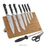Cutlery Zwilling 2H4BZ4432 Professional S 10-pc, Set with Bamboo Magnetic Easel Block, natural