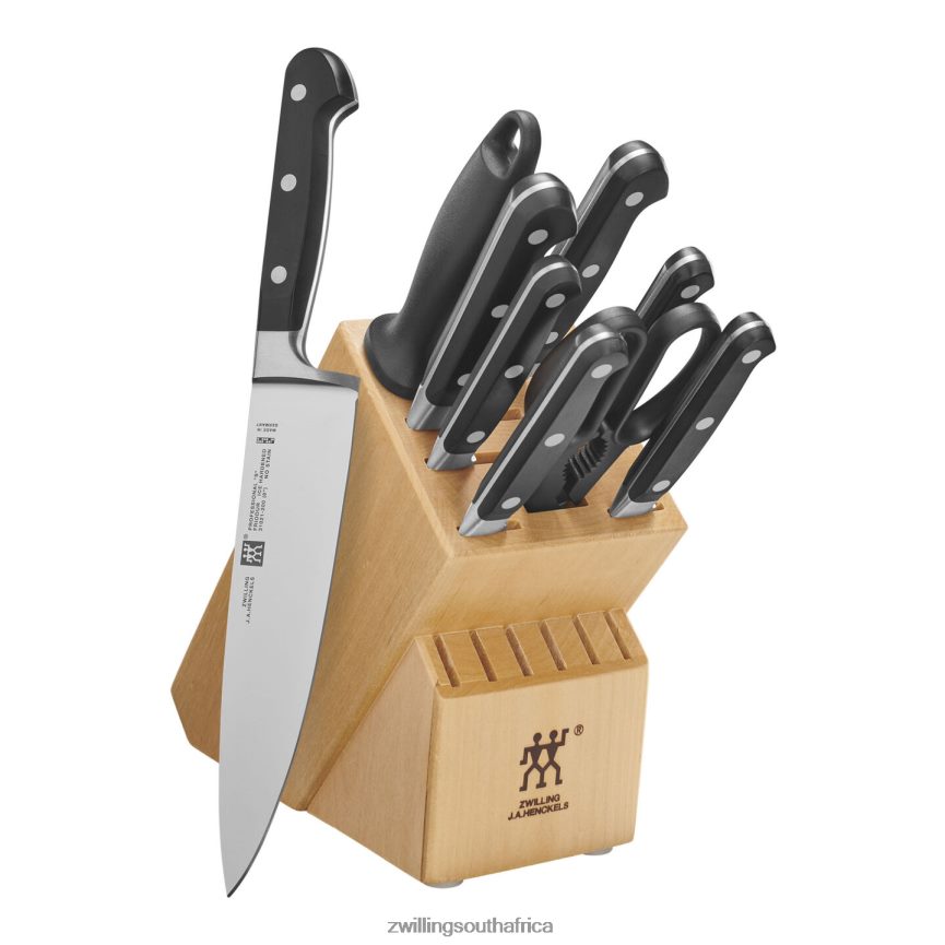 Cutlery Zwilling 2H4BZ4433 Professional S 10-pc, Block Set with Natural Rubberwood Block, natural - Image 1