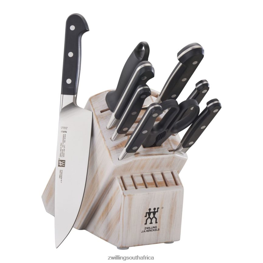 Cutlery Zwilling 2H4BZ443 Pro 10-pc, Knife block set, rustic white - Image 1