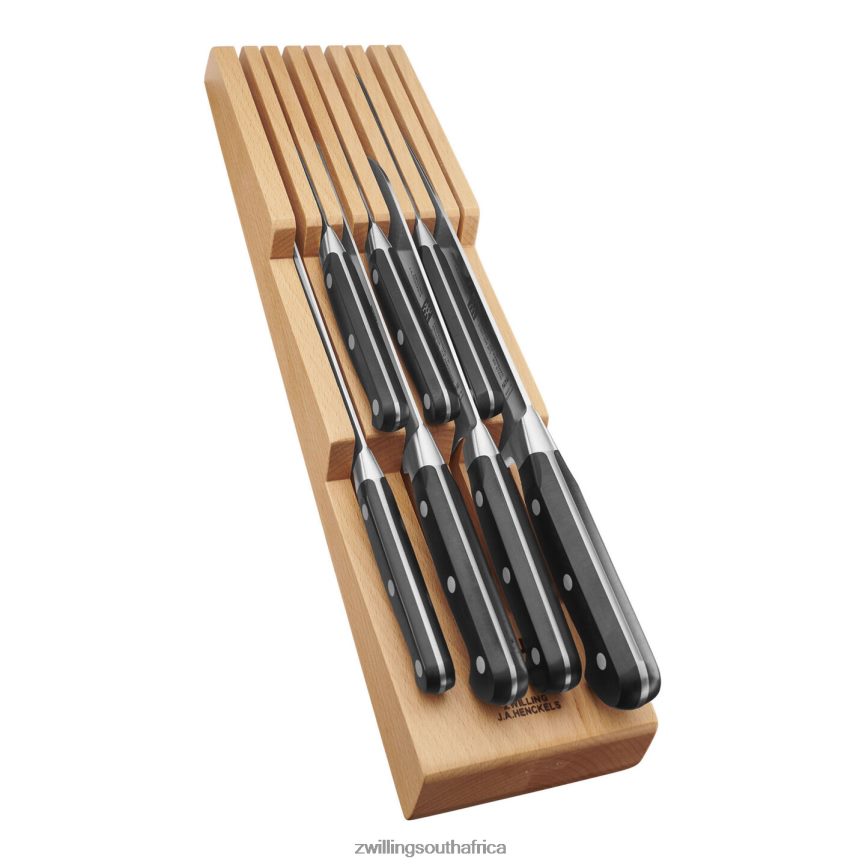 Cutlery Zwilling 2H4BZ448 Professional S 10-pc, Block Set with Beechwood In-Drawer Knife Tray, natural - Image 1