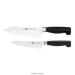 Cutlery Zwilling 2H4BZ467 Four Star 2-pc, "Rock & Chop" Knife Set
