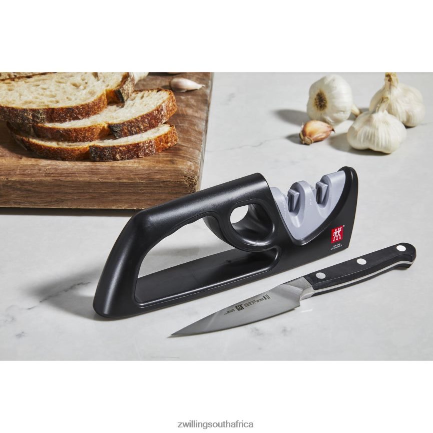 Cutlery Zwilling 2H4BZ487 TWO-STAGE PULL-THROUGH SHARPENER-GRAY - Image 2