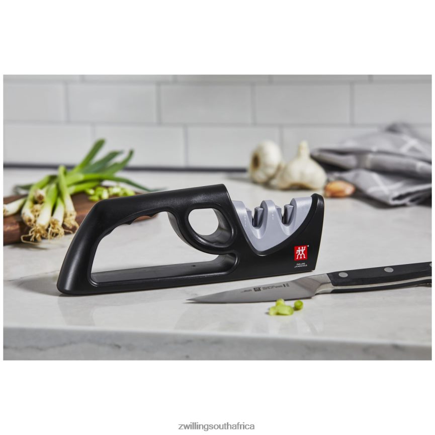 Cutlery Zwilling 2H4BZ487 TWO-STAGE PULL-THROUGH SHARPENER-GRAY - Image 3