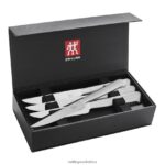 Cutlery Zwilling 2H4BZ49 Steak Sets 8-pc, stainless steel Porterhouse Steak Knife Set in Black Presentation Box