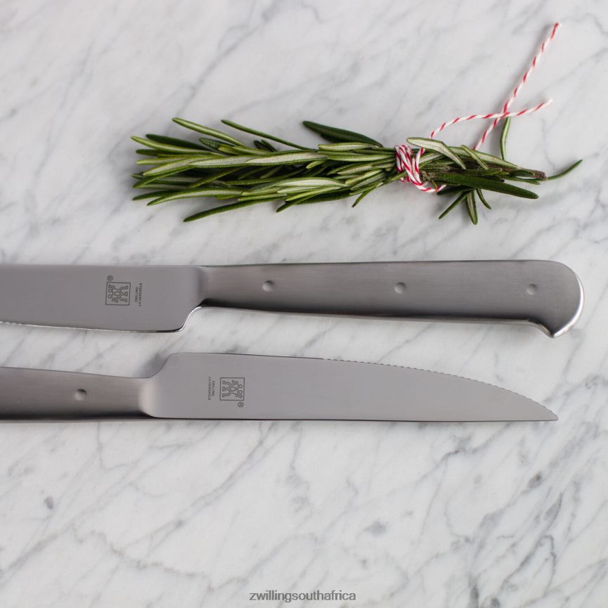 Cutlery Zwilling 2H4BZ49 Steak Sets 8-pc, stainless steel Porterhouse Steak Knife Set in Black Presentation Box - Image 7