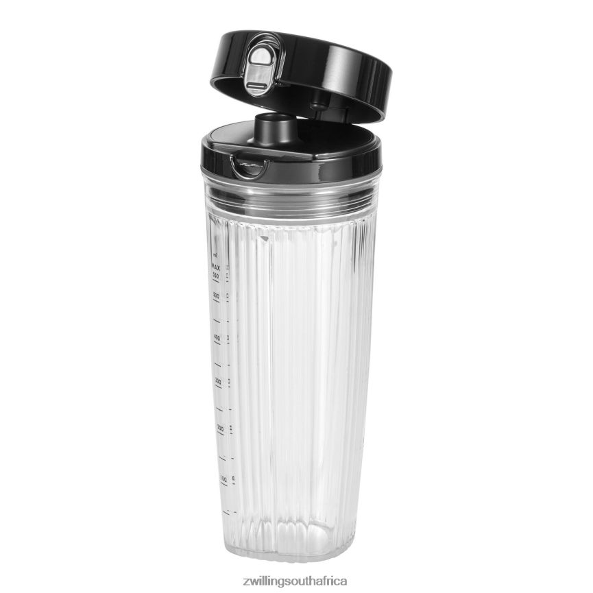 Electrics Zwilling 2H4BZ4585 Enfinigy Personal Blender Jar with Drinking Lid and Vacuum Lid - Black - Image 2