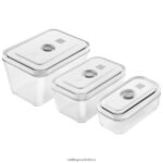 Kitchen Zwilling 2H4BZ4451 Fresh & Save S/M/L / 3-pc Vacuum Container Set, grey