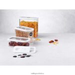 Kitchen Zwilling 2H4BZ4460 Fresh & Save CUBE Container Set, M / 5-pc, transparent-white - Image 3