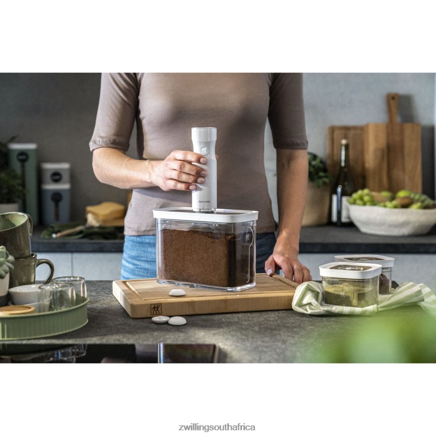 Kitchen Zwilling 2H4BZ4460 Fresh & Save CUBE Container Set, M / 5-pc, transparent-white - Image 7