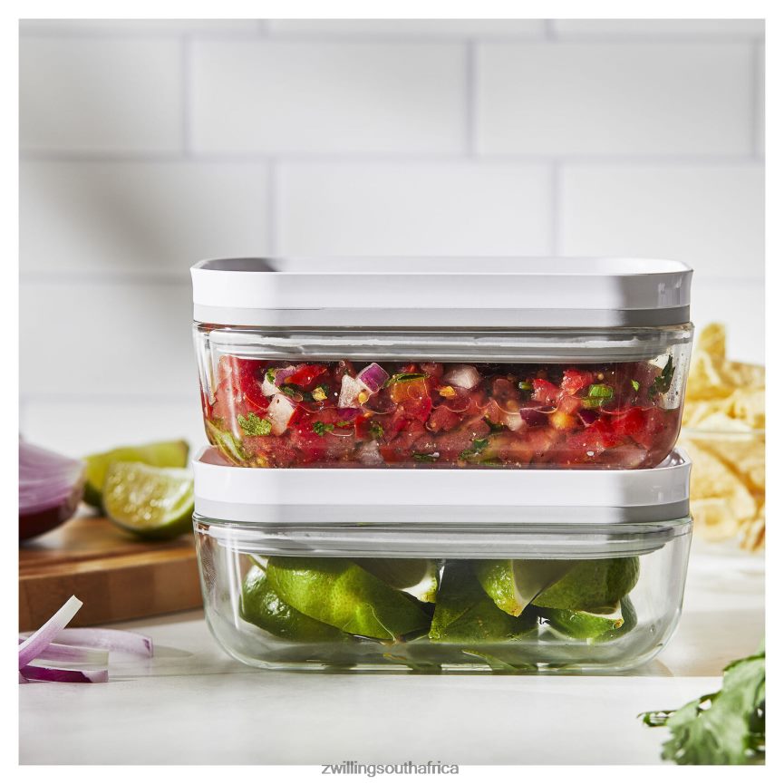 Kitchen Zwilling 2H4BZ4467 Fresh & Save S / 2-pc Small Vacuum Container, glass, grey - Image 2