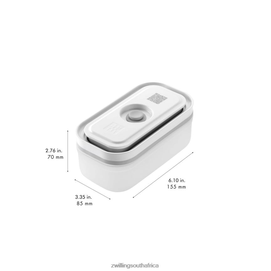 Kitchen Zwilling 2H4BZ4476 Fresh & Save S/M/L / 3-pc Vacuum Container, plastic, semitransparent-grey - Image 5
