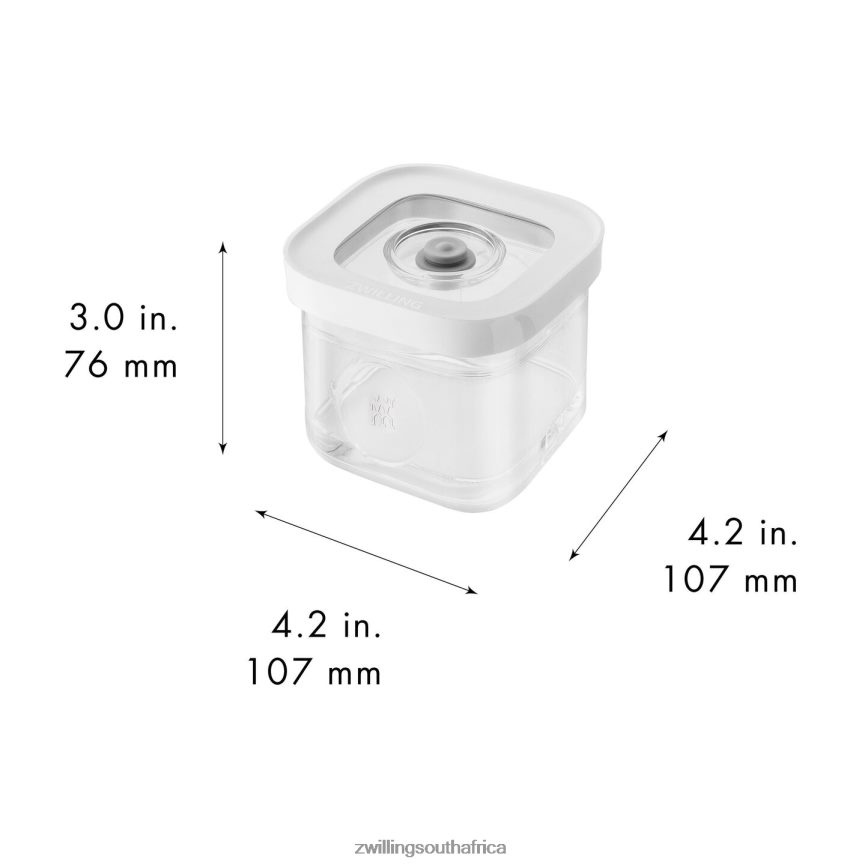 Kitchen Zwilling 2H4BZ4481 Fresh & Save CUBE Container S, 0.35 qt, transparent-white - Image 2
