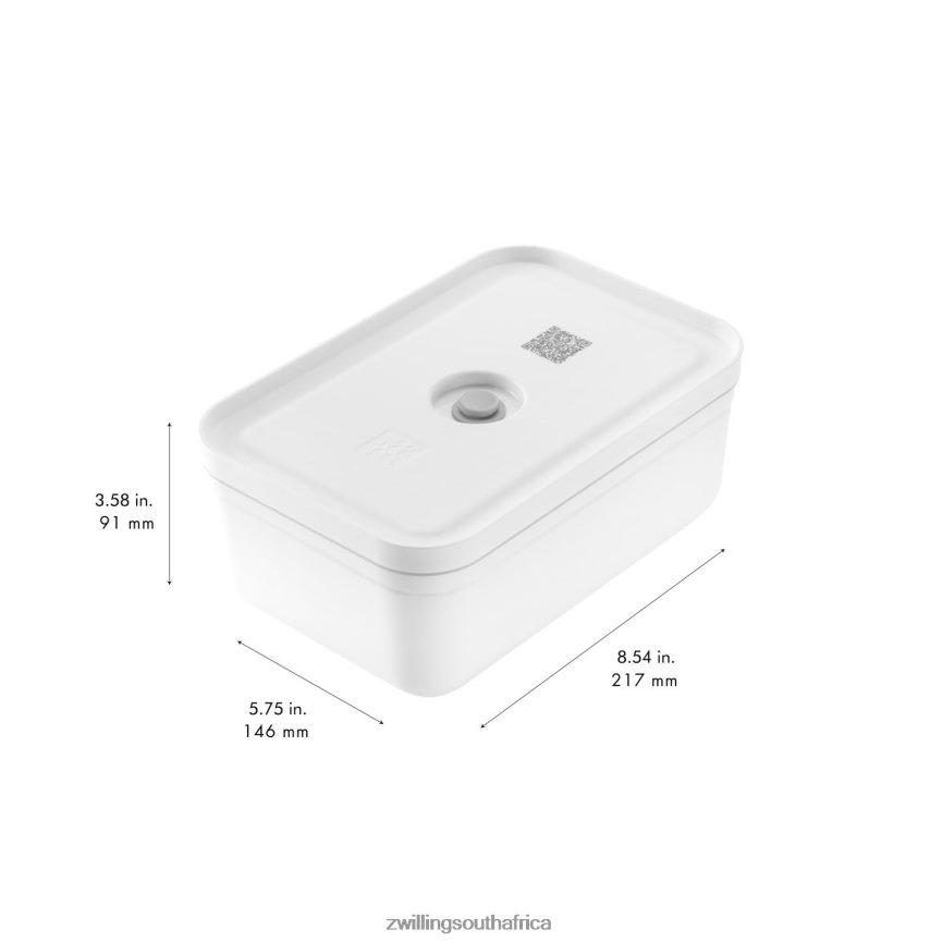Kitchen Zwilling 2H4BZ4485 Fresh & Save L Vacuum lunch box, plastic, white-grey - Image 3