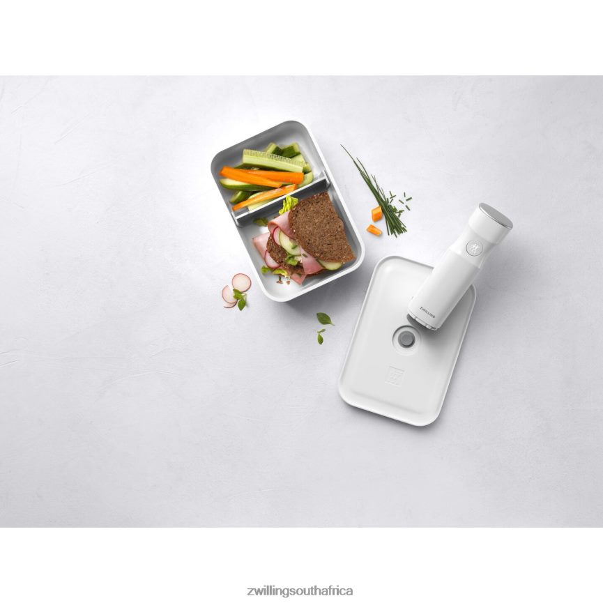 Kitchen Zwilling 2H4BZ4485 Fresh & Save L Vacuum lunch box, plastic, white-grey - Image 6
