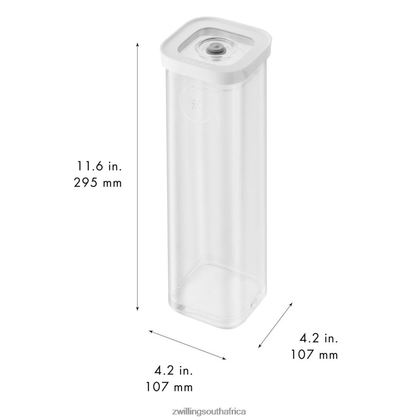 Kitchen Zwilling 2H4BZ4490 Fresh & Save CUBE Container Set 4S, 1.75 qt, transparent-white - Image 2