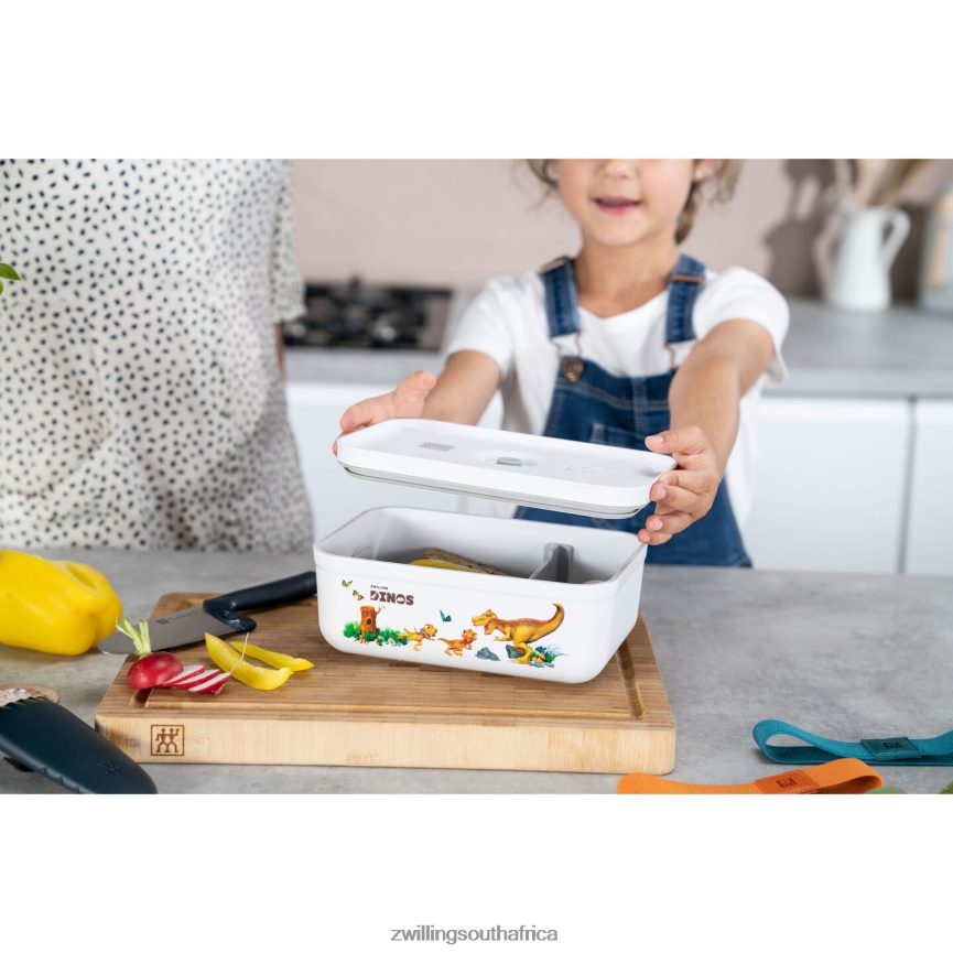 Kitchen Zwilling 2H4BZ4513 Fresh & Save L DINOS Vacuum lunch box, plastic, white-grey - Image 11