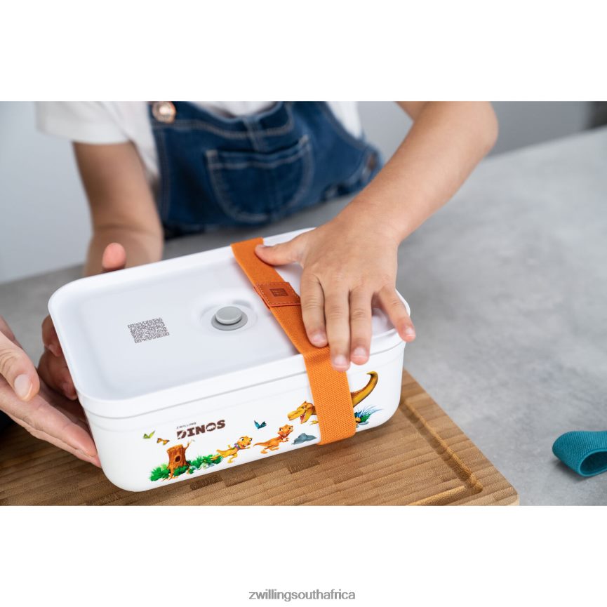 Kitchen Zwilling 2H4BZ4513 Fresh & Save L DINOS Vacuum lunch box, plastic, white-grey - Image 3